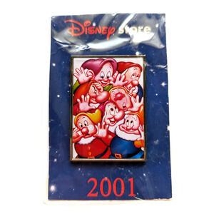 2001 Snow White and the Seven Dwarfs Disney Store Exclusive Commemorative Pin